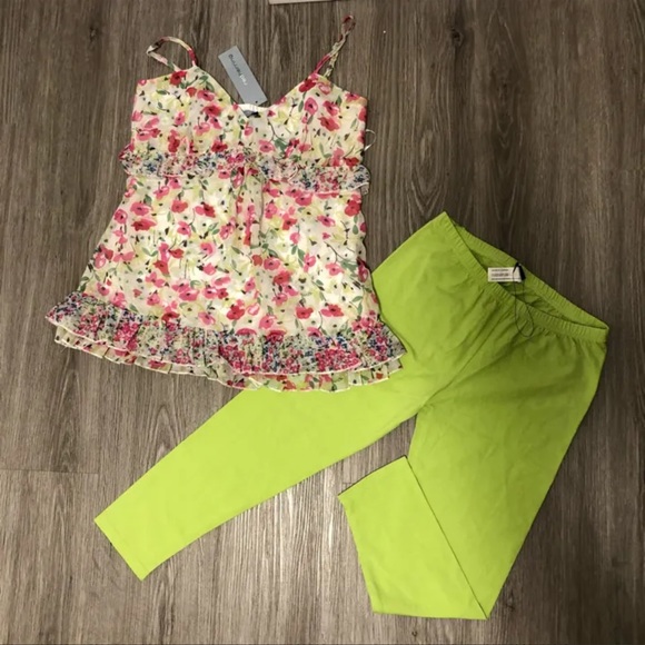 Tops - NWT|  Floral Camisole & Leggings “Set”